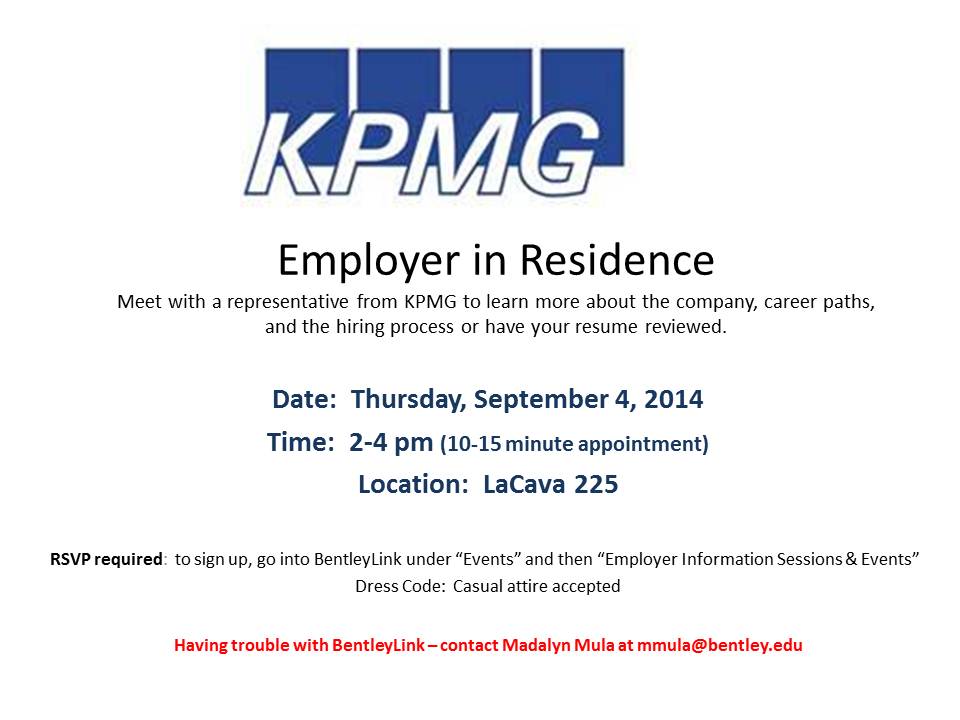 KPMG Employer in Residence