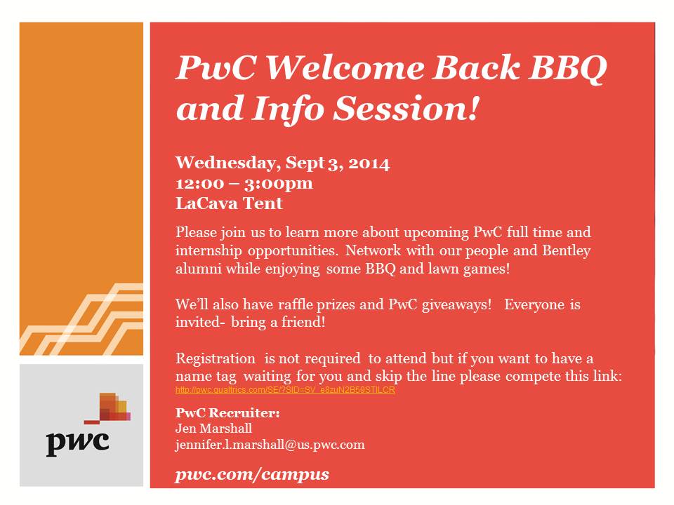 PWC - Welcome Back