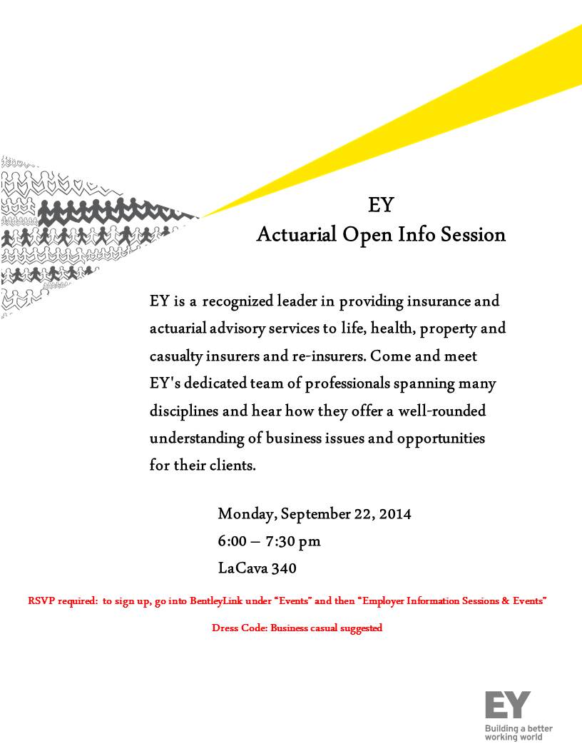 Ernst & Young Actuarial Open Info Session